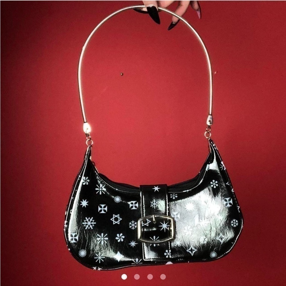 Pvc and metal mini purse  🖤🤍​​​​​​​​​​​​​​​​​​​​​​​​